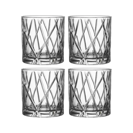 orrefors crystal whiskey glasses