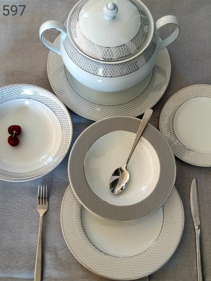 ab set piata faghtoy porselanhs bavaria platinum 597 72tmx